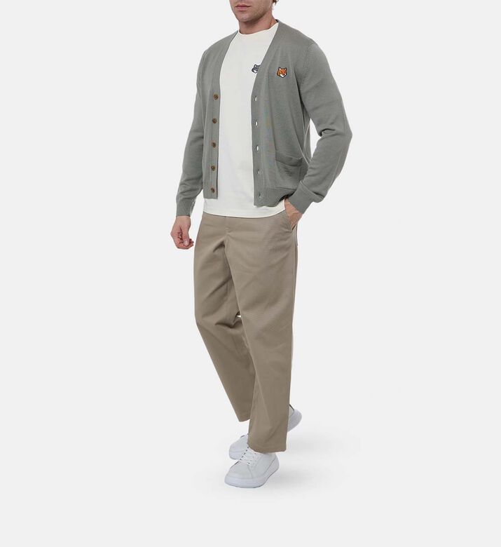 Classic Button Closure Regular-fit Pants