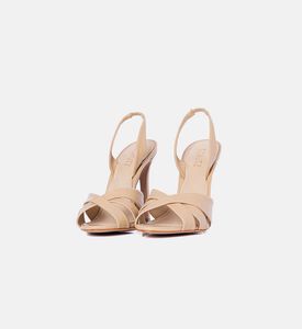 صندل بسير خلفي مفتوح جلد