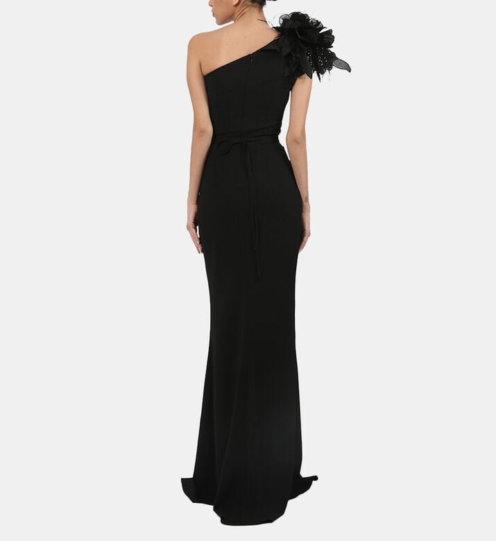 Floral-detailed Long Dress Floral-detailed Long Dress