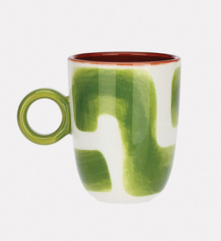 Thun Mug Spots Blue Attimi, Green, Packshot View