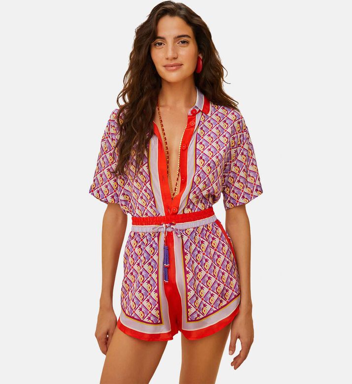 Graphic Pineapple Scarf All-over Print Shorts Graphic Pineapple Scarf All-over Print Shorts