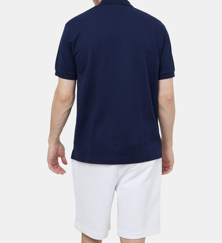 Short Sleeved Ribbed Collar Shirt