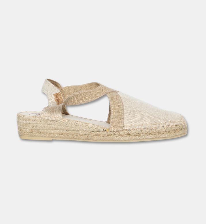 Toni Pons Verdi Vegan Canvas Wedge Espadrille, Off-white, Eu-42, Packshot View