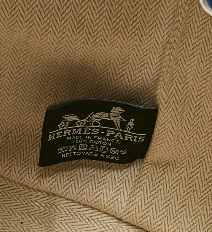 Hermes Preowned Hermes Marine Canvas Large Bride-a-brac Pouch, Packshot View