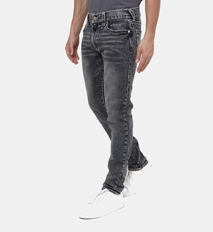 Washed 5-pockets Denim Pants Washed 5-pockets Denim Pants