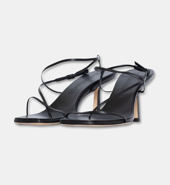 Studio Amelia Bias Mid-heel Slip-on Sandals, Brown, Eu-41, Packshot View