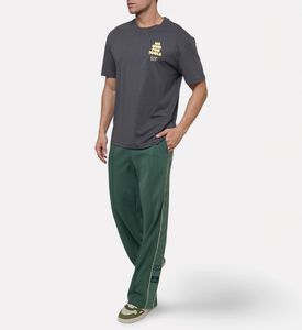 EA7 Cotton-blend Regular-waist Pants, Model View