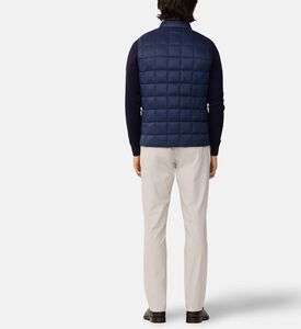 Hackett London Gilet Ultra, Navy, L, Model View