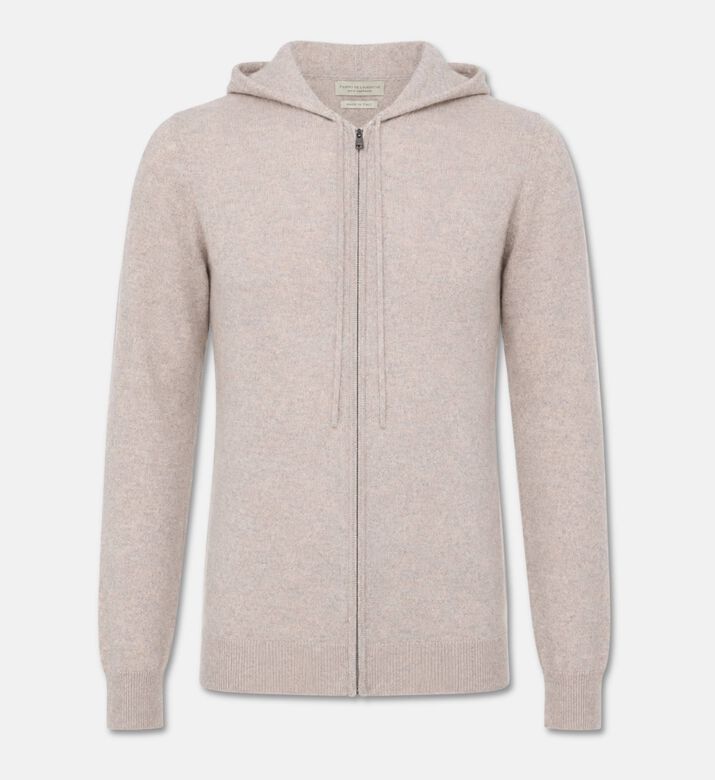 Galeries Lafayette Nachcap Zippered Hooded Jacket, Beige, Xxl, Packshot View