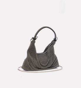 GIARITE Jules Rhinestones-embellishment Handbag, Black, Packshot View