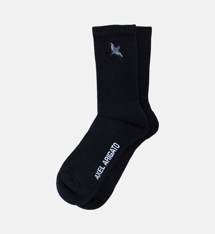 Axel Arigato Embroidered Bird Logo Ribbed Socks, Packshot View
