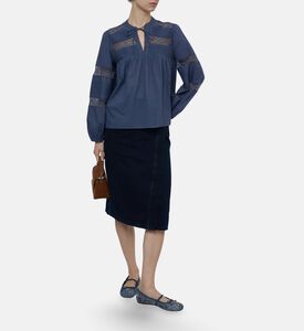 Ba and Sh Top Nami, Blue, L, Model View