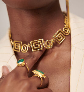 Ottoman Hands Necklace Megara Geo Spiral, Packshot View Ottoman Hands Necklace Megara Geo Spiral, Packshot View