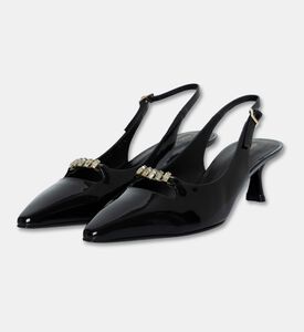 Baldinini Patent Slingback Kitten Heels, Packshot View