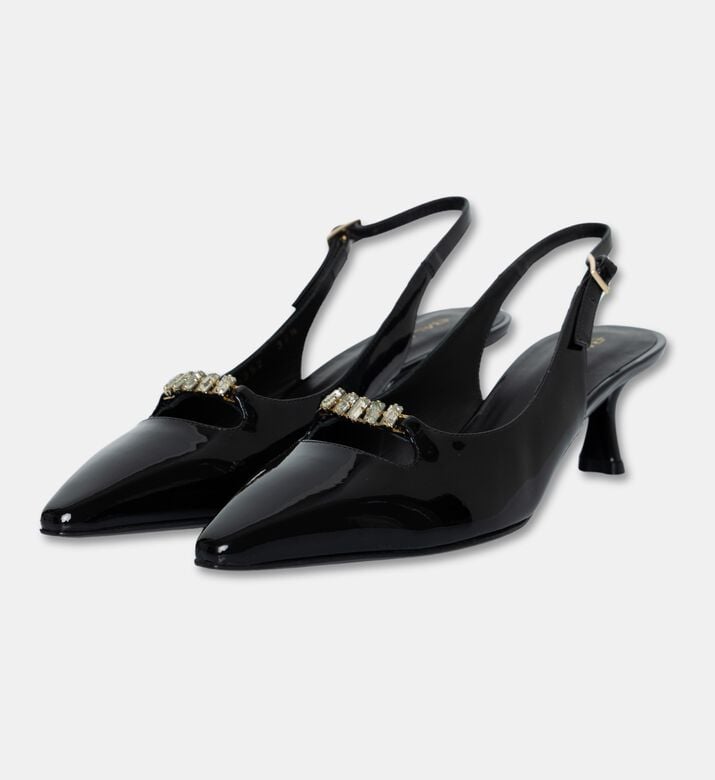 Baldinini Patent Slingback Kitten Heels, Packshot View