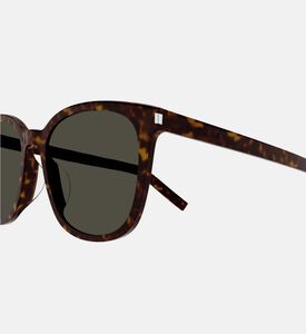 Acetate Square Tortoiseshell Frame Sunglasses 56