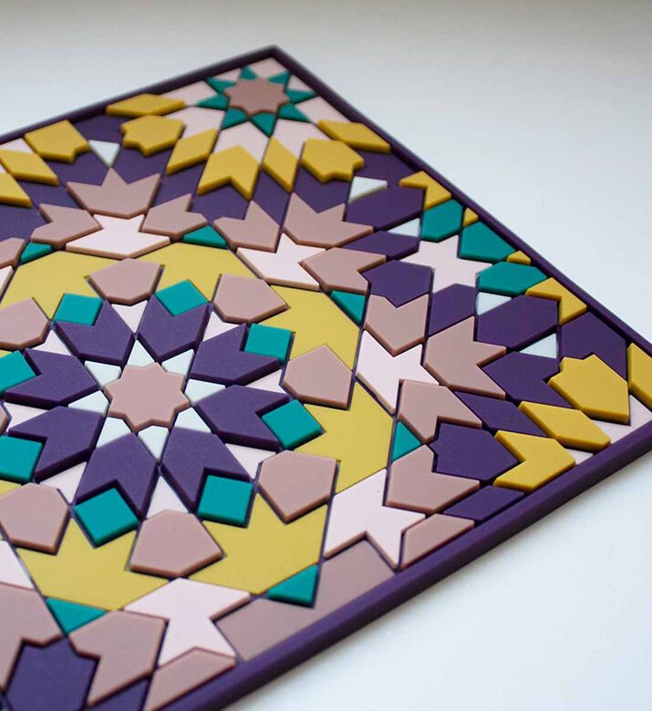 حامل مربع من السيليكون باللون الأرجواني من بيريت حامل مربع من السيليكون باللون الأرجواني من بيريت