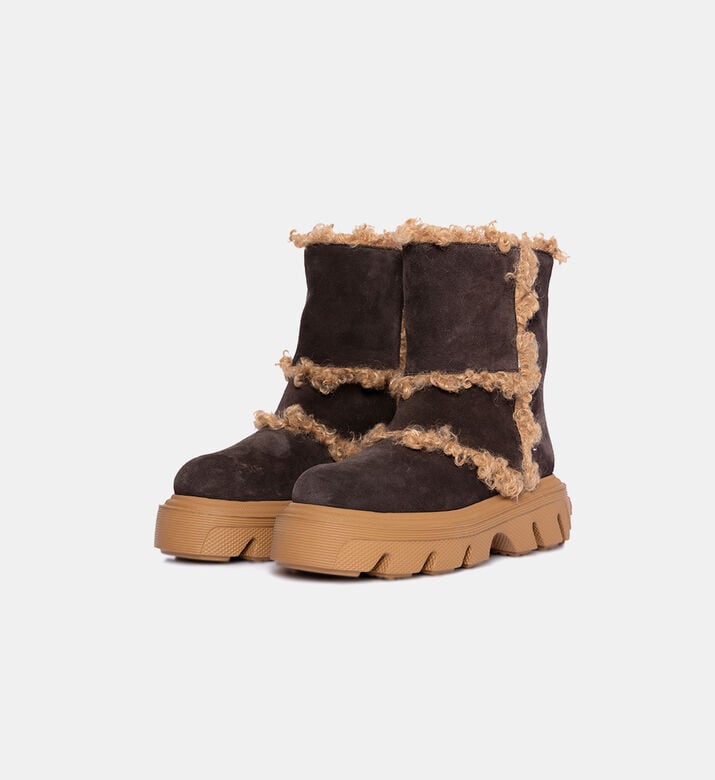 Suede Ankle Platform Boots Suede Ankle Platform Boots