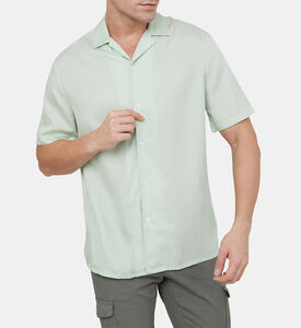 قميص ميرتيل منسوج بأكمام قصيرة