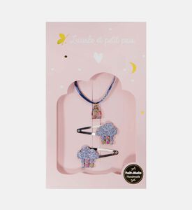 Glittered Cloud-shape Hair Clips