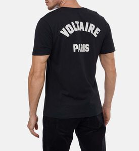 Zadig et Voltaire Cotton Short-sleeve T-shirt, Black, L, Model View