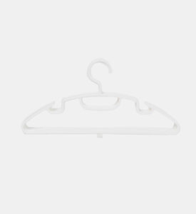 طقم شماعات بلاستيكة بيضاء 6 قطع