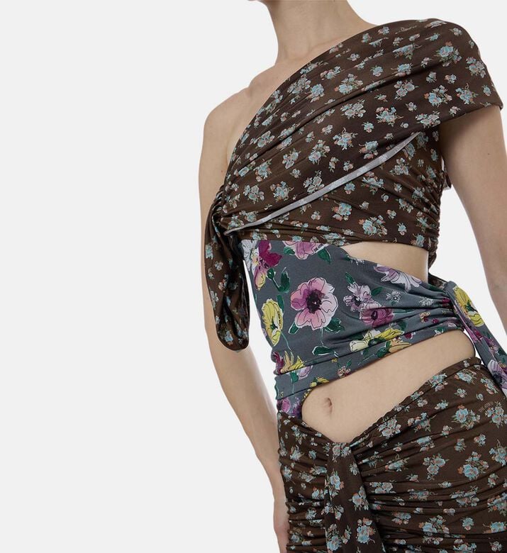 Floral-print Mini Dress Floral-print Mini Dress