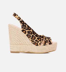 Tiger Open Toe Wedge Sandals