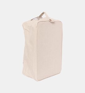 سلة تخزين قماشية بإطار معدني