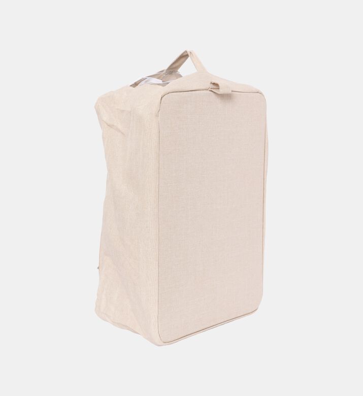 سلة تخزين قماشية بإطار معدني