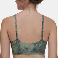 Snake-print Bralette
