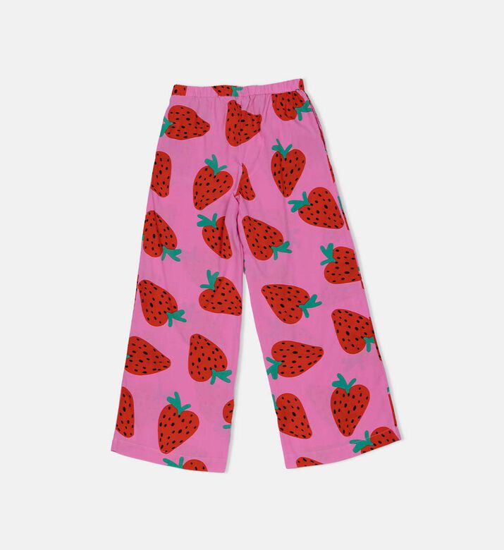 Casual Strawberry Print Pants