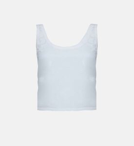 بلوزة بدون أكمام بحزام