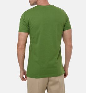Les Deux Norregaard Short-sleeve Contrast T-shirt, Lime, M, Model View