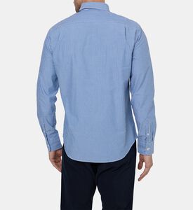 قميص مخطط بأكمام طويلة