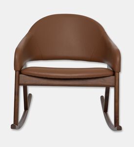 Home Deco and More Isa Walnut Wood Rocking Chair, Packshot View