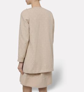 Edward Achour Paris Pearl Embroidery Coat, Model View