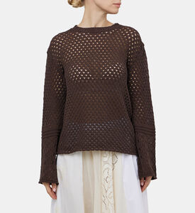 Mesh Fabric Sweater
