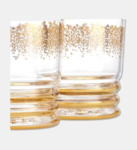Silsal Cups Glass S6 Tamrah Gold, Packshot View
