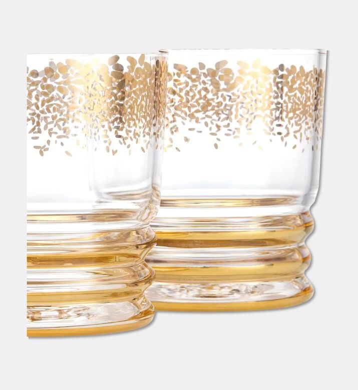 Silsal Cups Glass S6 Tamrah Gold, Packshot View