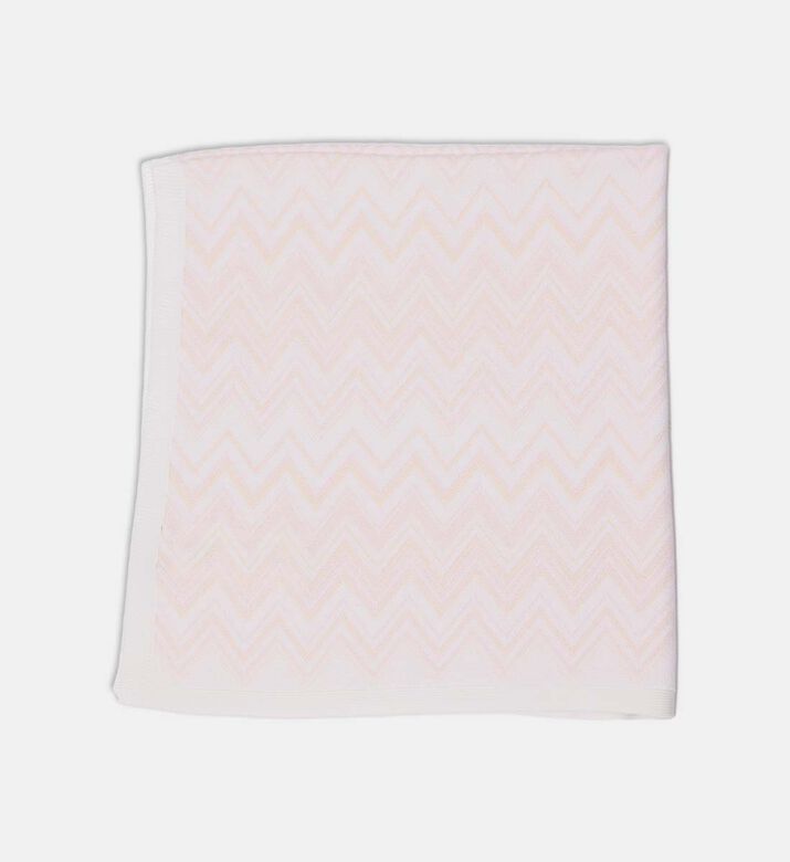 Cotton Chevron Knit Blanket