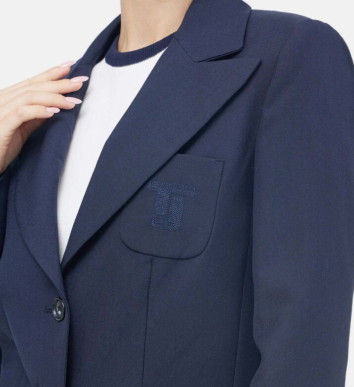 بليزر صوف فاني مطرز