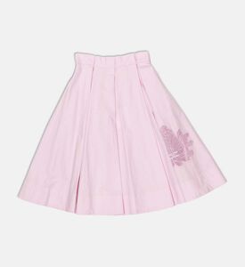 La Mia Bambina Pleated Design Flared Skirt, Packshot View