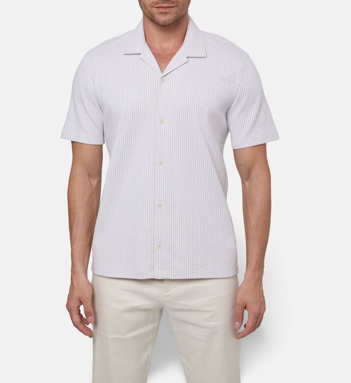 Vince Button Closure Short-sleeve Shirt, Model View