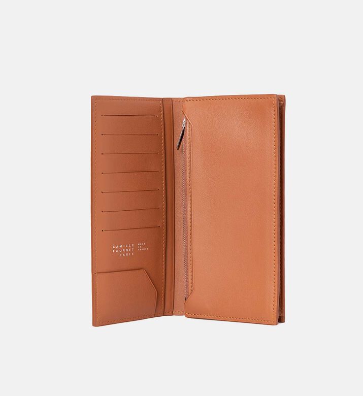 Camille Fournet Matte Alligator Wallet, Brown, Packshot View Camille Fournet Matte Alligator Wallet, Brown, Packshot View