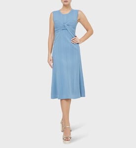 Variegated Rib Draped Midi Dress Variegated Rib Draped Midi Dress
