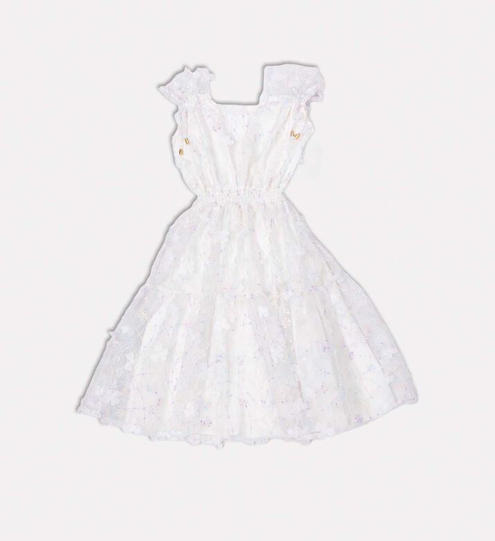 فستان بدون أكمام مزين بأزهار