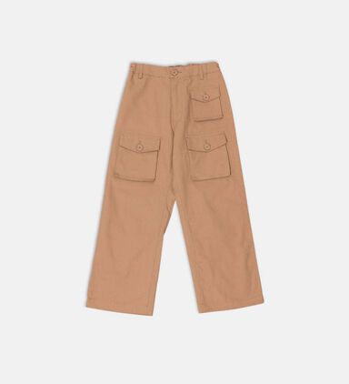 Wide-leg Cargo Trousers