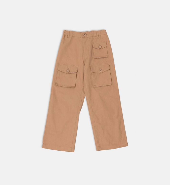 Wide-leg Cargo Trousers