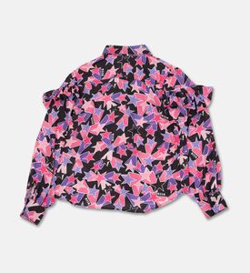 MSGM Georgette Star-print Shirt Girl, Packshot View